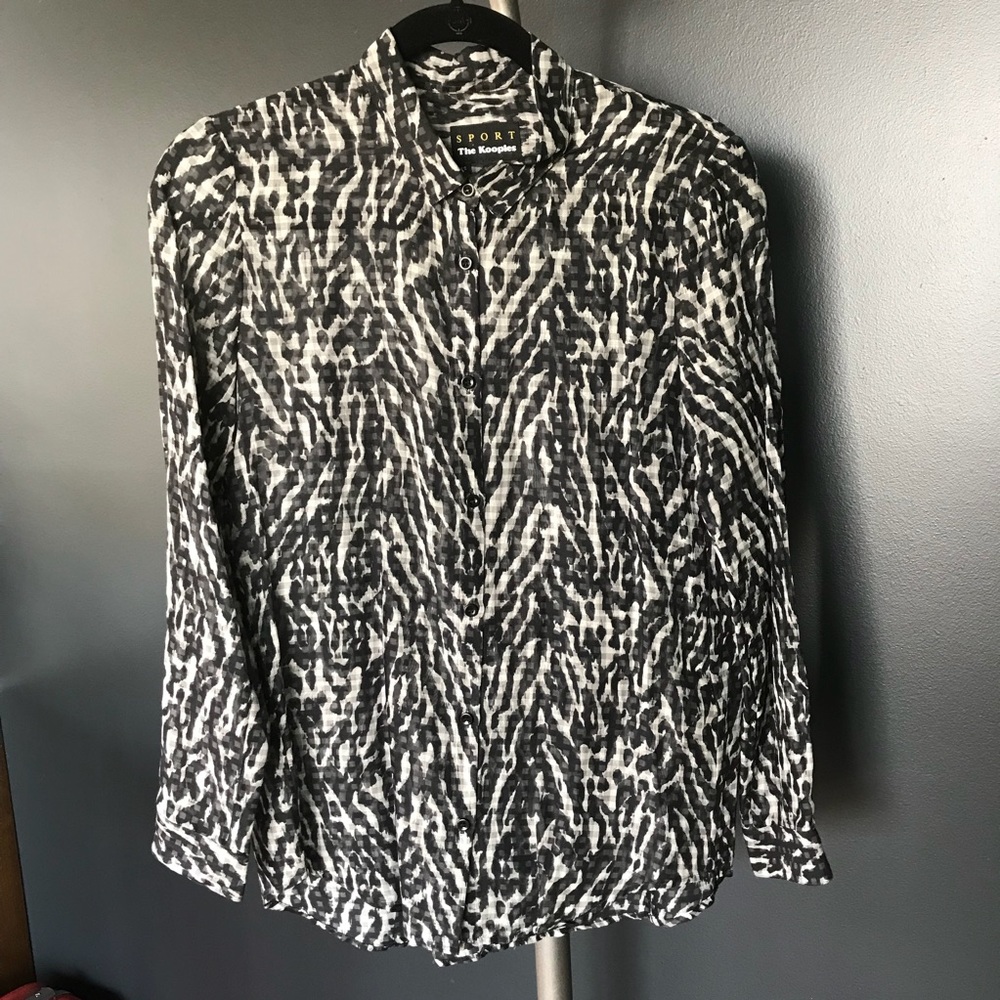 The Kooples Sport zebra (light checkered) shirt